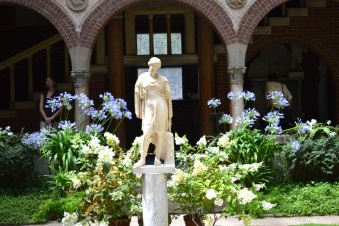 Statue in the courtyard