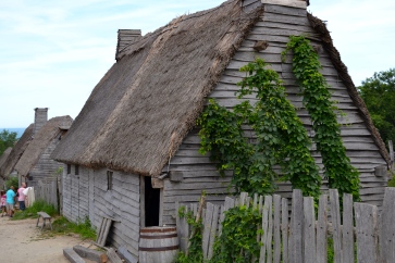 Pilgrim village huts